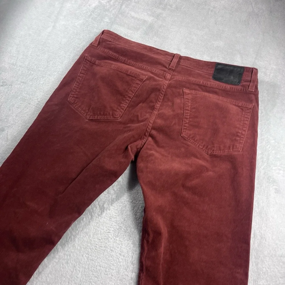 AG Adriano Goldschmied Men's Size 36x28* Tellis Modern Slim Red Corduroy Pants